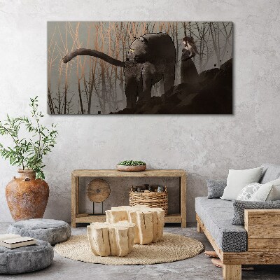 Tablou canvas Pantera Neagră și Figura misterioasă