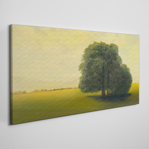 Tablou canvas Un peisaj liniștit cu un copac