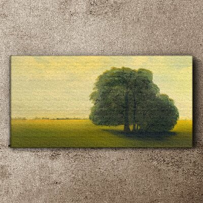 Tablou canvas Un peisaj liniștit cu un copac