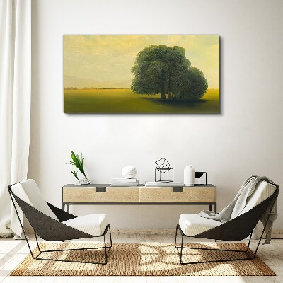 Tablou canvas Un peisaj liniștit cu un copac