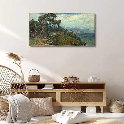 Tablou canvas Peisaj pe litoral cu un copac