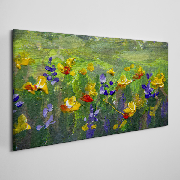 Tablou canvas Un peisaj floral în culori de primăvară