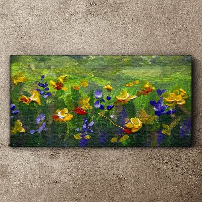Tablou canvas Un peisaj floral în culori de primăvară