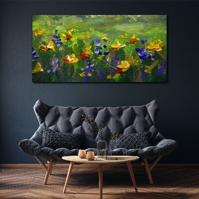 Tablou canvas Un peisaj floral în culori de primăvară