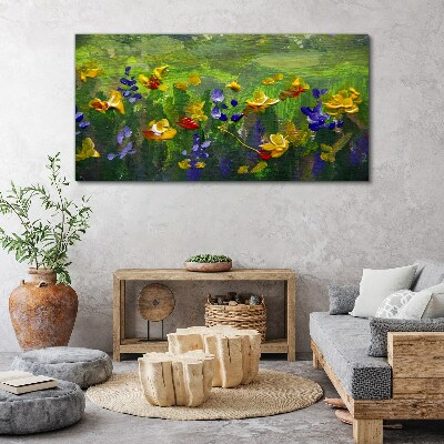 Tablou canvas Un peisaj floral în culori de primăvară