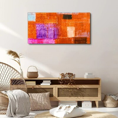 Tablou canvas Abstracții colorate în nuanțe calde
