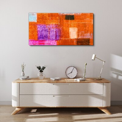 Tablou canvas Abstracții colorate în nuanțe calde