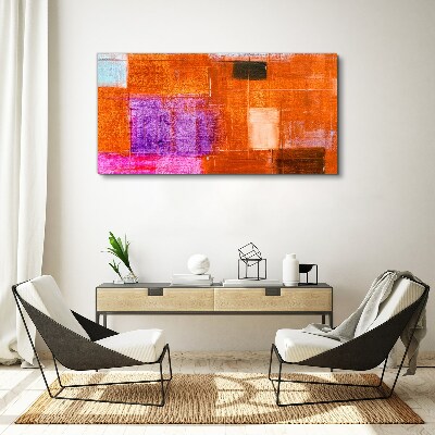 Tablou canvas Abstracții colorate în nuanțe calde