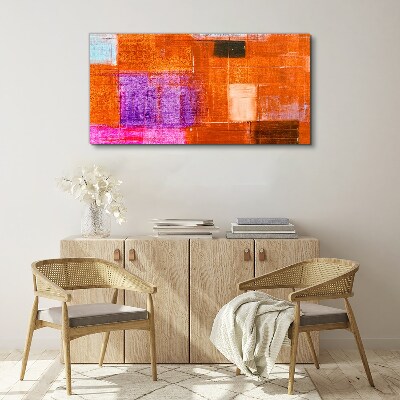 Tablou canvas Abstracții colorate în nuanțe calde
