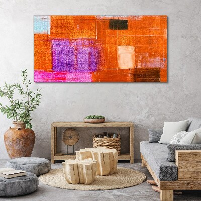 Tablou canvas Abstracții colorate în nuanțe calde
