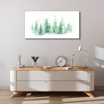 Tablou canvas Ceață verde de pădure
