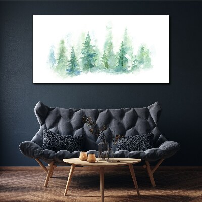 Tablou canvas Ceață verde de pădure