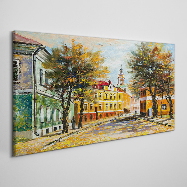 Tablou canvas Strada de toamna in culori