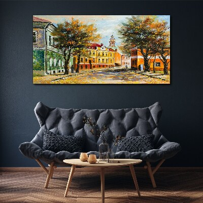 Tablou canvas Strada de toamna in culori