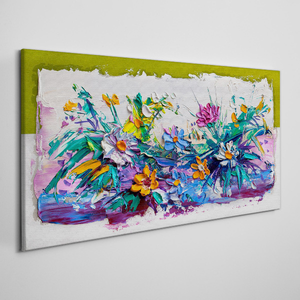 Tablou canvas Un aranjament floral in culori intense