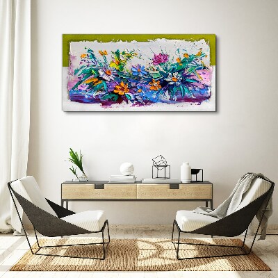 Tablou canvas Un aranjament floral in culori intense