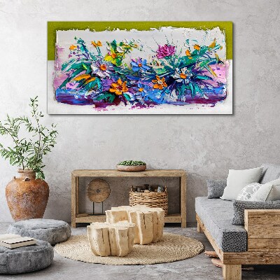Tablou canvas Un aranjament floral in culori intense