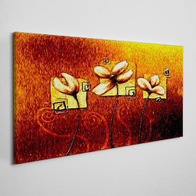 Tablou canvas Flori împotriva focului