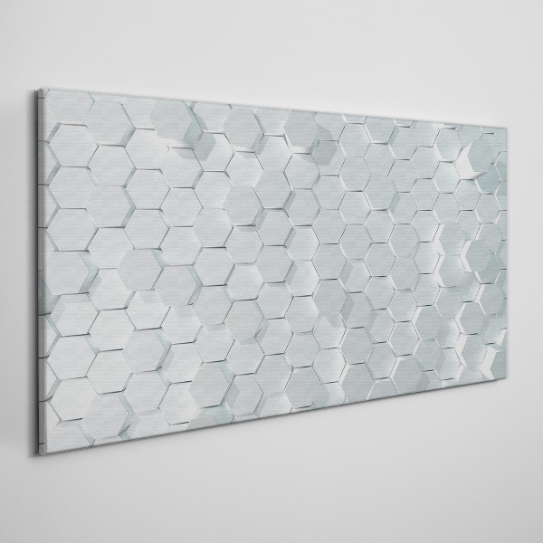 Tablou canvas Model hexagonal în nuanțe de gri
