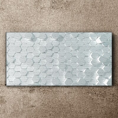 Tablou canvas Model hexagonal în nuanțe de gri
