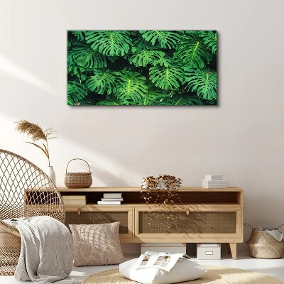 Tablou canvas Mozaic cu frunze tropicale