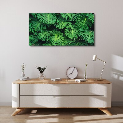 Tablou canvas Mozaic cu frunze tropicale