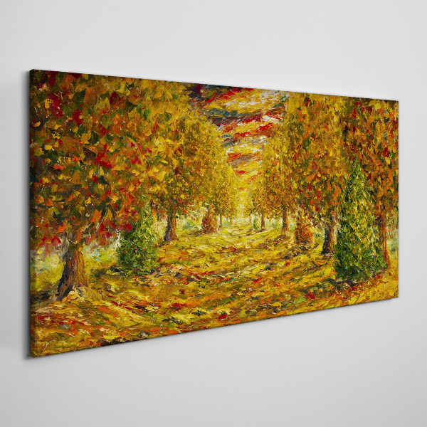 Tablou canvas Peisaj auriu de toamnă