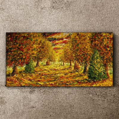 Tablou canvas Peisaj auriu de toamnă