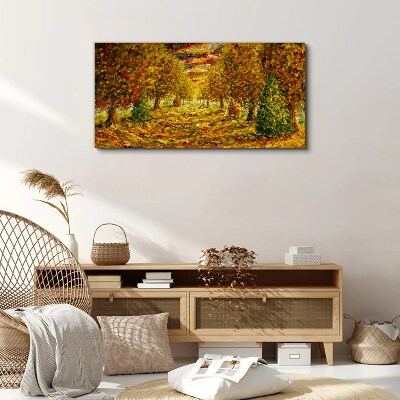 Tablou canvas Peisaj auriu de toamnă