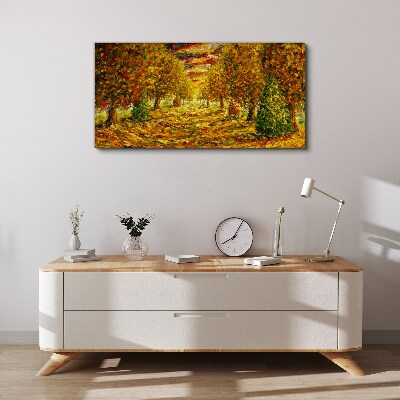 Tablou canvas Peisaj auriu de toamnă