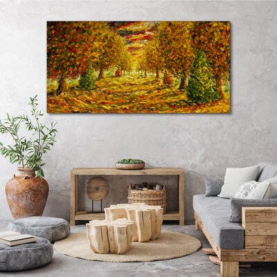 Tablou canvas Peisaj auriu de toamnă