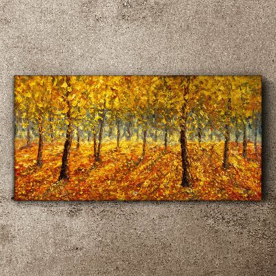 Tablou canvas Pădurea de aur în aură de toamnă