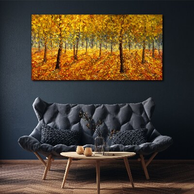 Tablou canvas Pădurea de aur în aură de toamnă