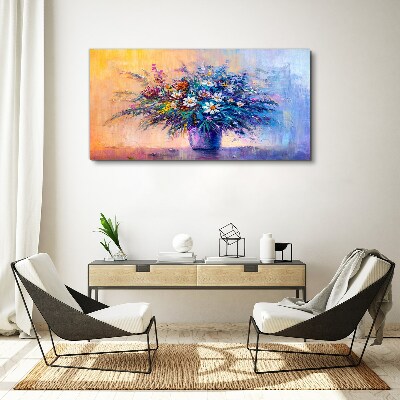 Tablou canvas Pictând flori abstracte