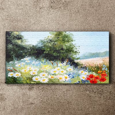 Tablou canvas Pajiști de vară în plină floare