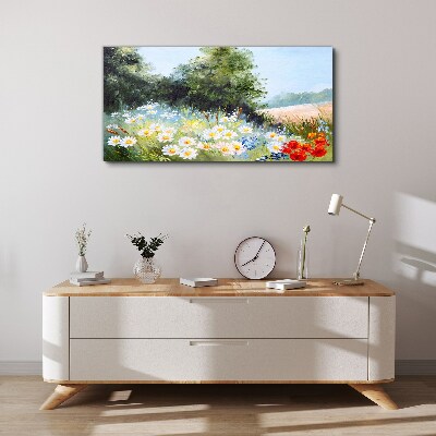 Tablou canvas Pajiști de vară în plină floare