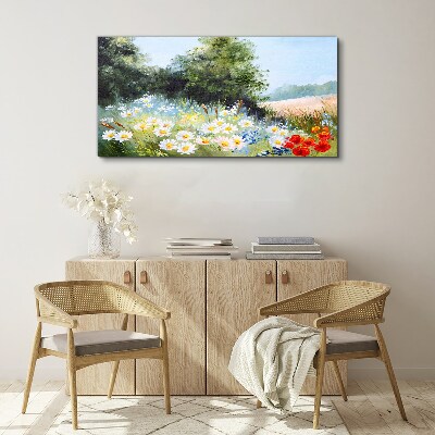 Tablou canvas Pajiști de vară în plină floare