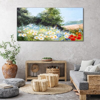 Tablou canvas Pajiști de vară în plină floare