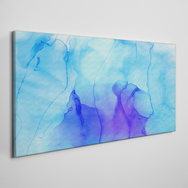 Tablou canvas Valuri de albastru și violet