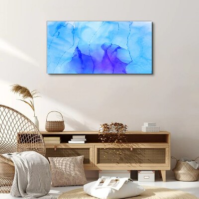 Tablou canvas Valuri de albastru și violet