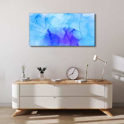 Tablou canvas Valuri de albastru și violet