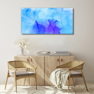 Tablou canvas Valuri de albastru și violet