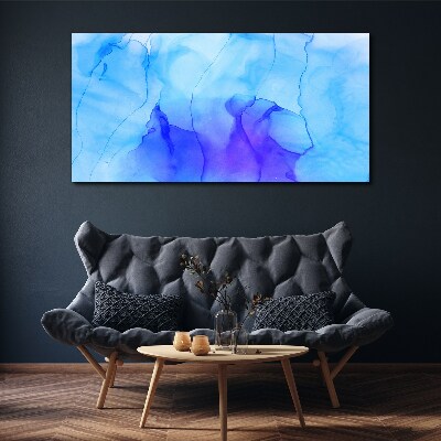 Tablou canvas Valuri de albastru și violet
