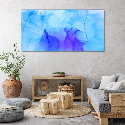 Tablou canvas Valuri de albastru și violet