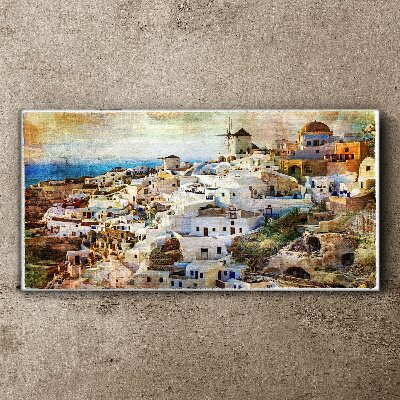 Tablou canvas Santorini la soare