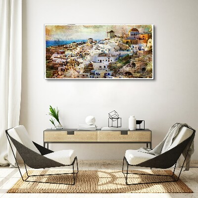 Tablou canvas Santorini la soare