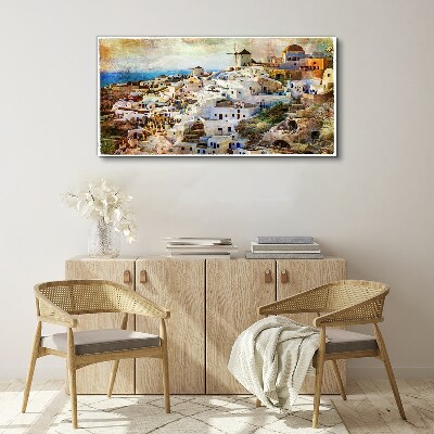 Tablou canvas Santorini la soare