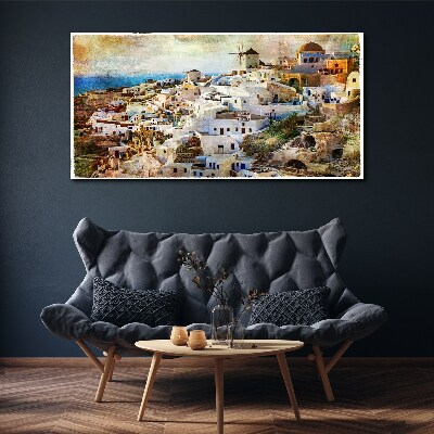 Tablou canvas Santorini la soare