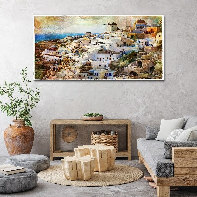 Tablou canvas Santorini la soare