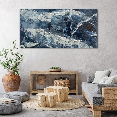 Tablou canvas Peisaj de iarnă în nuanțe de albastru